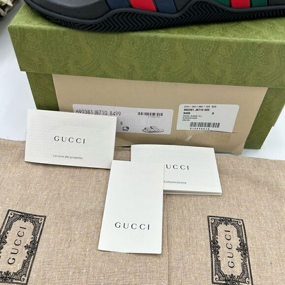 Men’s Gucci, Agrado double strap sandals size 8, made in Italy - Picture 5 of 10